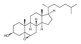 5,6β-epoxy-5α-cholestan-3β-ol结构式