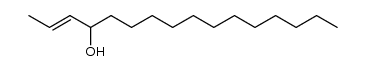 rac-(E)-2-hexadecen-4-ol结构式
