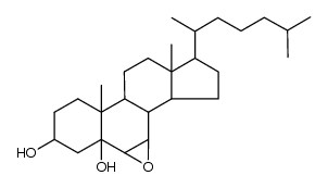 6,7-epoxy-cholestane-3,5-diol结构式