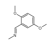 N-(2,5-dimethoxybenzylidene)methanamine结构式