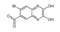 6-溴-7-硝基-1,4-二氢喹喔啉-2,3-二酮结构式
