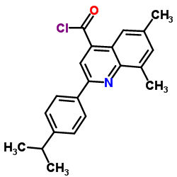 2-(4-Isopropylphenyl)-6,8-dimethyl-4-quinolinecarbonyl chloride Structure