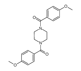 1,4-bis(4-methoxybenzoyl)piperazine Structure