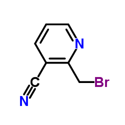 2-(溴甲基)吡啶-3-腈结构式