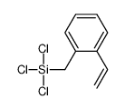 trichloro-[(2-ethenylphenyl)methyl]silane Structure