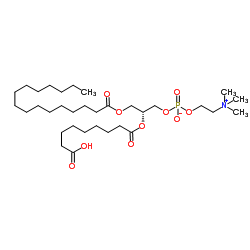 1-palmitoyl-2-azelaoyl-sn-glycero-3-phosphocholin Structure