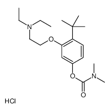 [4-tert-butyl-3-[2-(diethylamino)ethoxy]phenyl] N,N-dimethylcarbamate,hydrochloride结构式