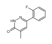 6-(2-fluorophenyl)-4-methylpyridazin-3(2H)-one结构式
