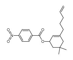 5,5-dimethyl-3-(4-pentenyl)-2-cyclohexenyl p-nitrobenzoate结构式