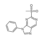 2-methylsulfonyl-9-phenylpurine结构式