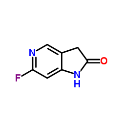6-Fluoro-1,3-dihydro-2H-pyrrolo[3,2-c]pyridin-2-one结构式