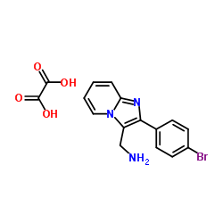 1-[2-(4-Bromophenyl)imidazo[1,2-a]pyridin-3-yl]methanamine ethanedioate (1:1) Structure