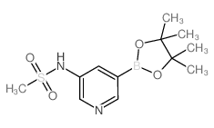 N-(5-(4,4,5,5-TETRAMETHYL-1,3,2-DIOXABOROLAN-2-YL)PYRIDIN-3-YL)METHANESULFONAMIDE Structure