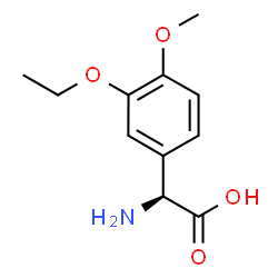 (S)-2-氨基-2-(3-乙氧基-4-甲氧基苯基)乙酸结构式