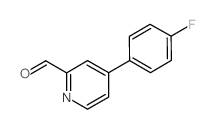 4-(4-Fluorophenyl)pyridine-2-carbaldehyde结构式
