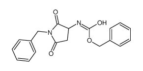 Benzyl (1-benzyl-2,5-dioxopyrrolidin-3-yl)carbamate structure