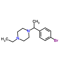 1-[1-(4-Bromophenyl)ethyl]-4-ethylpiperazine Structure
