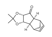 (+)-exo-4,5-(isopropylidenedioxy)-endo-tricyclo[5.2.1.02,6]dec-8-en-3-one结构式