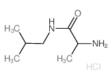 2-Amino-N-isobutylpropanamide hydrochloride Structure