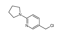 5-(Chloromethyl)-2-(1-pyrrolidinyl)pyridine Structure