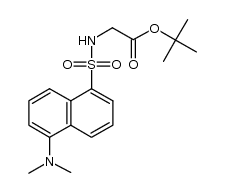 N-dansyl-glycine tert-butyl ester结构式