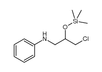 N-[3-chloro-2-(trimethylsilyloxy)propyl]aniline Structure