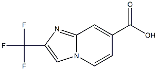 2-(trifluoromethyl)imidazo[1,2-a]pyridine-7-carboxylic acid structure