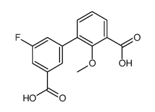 3-(3-carboxy-5-fluorophenyl)-2-methoxybenzoic acid Structure