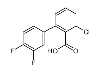 2-chloro-6-(3,4-difluorophenyl)benzoic acid Structure