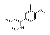 2-(4-methoxy-3-methylphenyl)-1H-pyridin-4-one Structure
