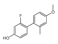 3-fluoro-4-(4-methoxy-2-methylphenyl)phenol结构式