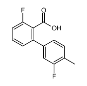 2-fluoro-6-(3-fluoro-4-methylphenyl)benzoic acid结构式