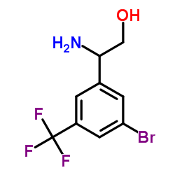 2-Amino-2-[3-bromo-5-(trifluoromethyl)phenyl]ethanol Structure