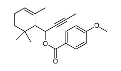 1-(2,6,6-trimethylcyclohex-2-en-1-yl)but-2-yn-1-yl 4-methoxybenzoate Structure