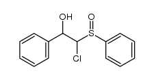 2-chloro-1-phenyl-2-(phenylsulfinyl)ethanol Structure