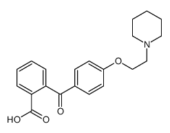 2-[4-(2-piperidin-1-ylethoxy)benzoyl]benzoic acid结构式