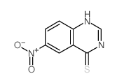 6-nitro-1H-quinazoline-4-thione结构式