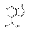 B-1H-吡咯并[2,3-c]吡啶-4-基硼酸结构式