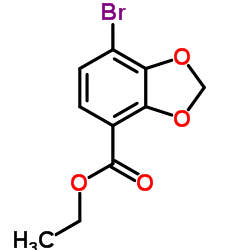 Ethyl 7-bromobenzo[d][1,3]dioxole-4-carboxylate Structure
