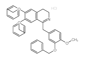 1-[(4-methoxy-3-phenylmethoxy-phenyl)methyl]-6,7-bis(phenylmethoxy)-3,4-dihydroisoquinoline结构式