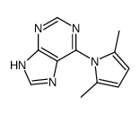 6-(2,5-dimethylpyrrol-1-yl)-7H-purine结构式