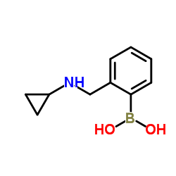 {2-[(Cyclopropylamino)methyl]phenyl}boronic acid结构式