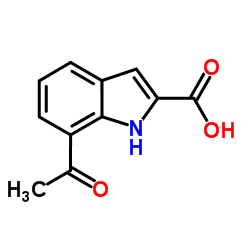 7-Acetyl-1H-indole-2-carboxylic acid Structure
