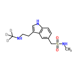 N-Methyl-1-(3-{2-[(2H3)methylamino]ethyl}-1H-indol-5-yl)methanesulfonamide结构式