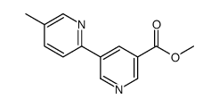 methyl 5-(5-methylpyridin-2-yl)pyridine-3-carboxylate Structure