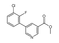 methyl 5-(3-chloro-2-fluorophenyl)pyridine-3-carboxylate结构式