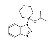 1-(1-isopropoxycyclohexyl)-1H-benzo[d][1,2,3]triazole结构式