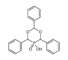 5-hydroxy-2,4,6-triphenyl-1,3,5λ5-dioxaphosphinane 5-oxide结构式