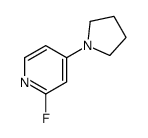 2-Fluoro-4-(pyrrolidin-1-yl)pyridine Structure