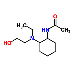 N-{2-[Ethyl(2-hydroxyethyl)amino]cyclohexyl}acetamide Structure